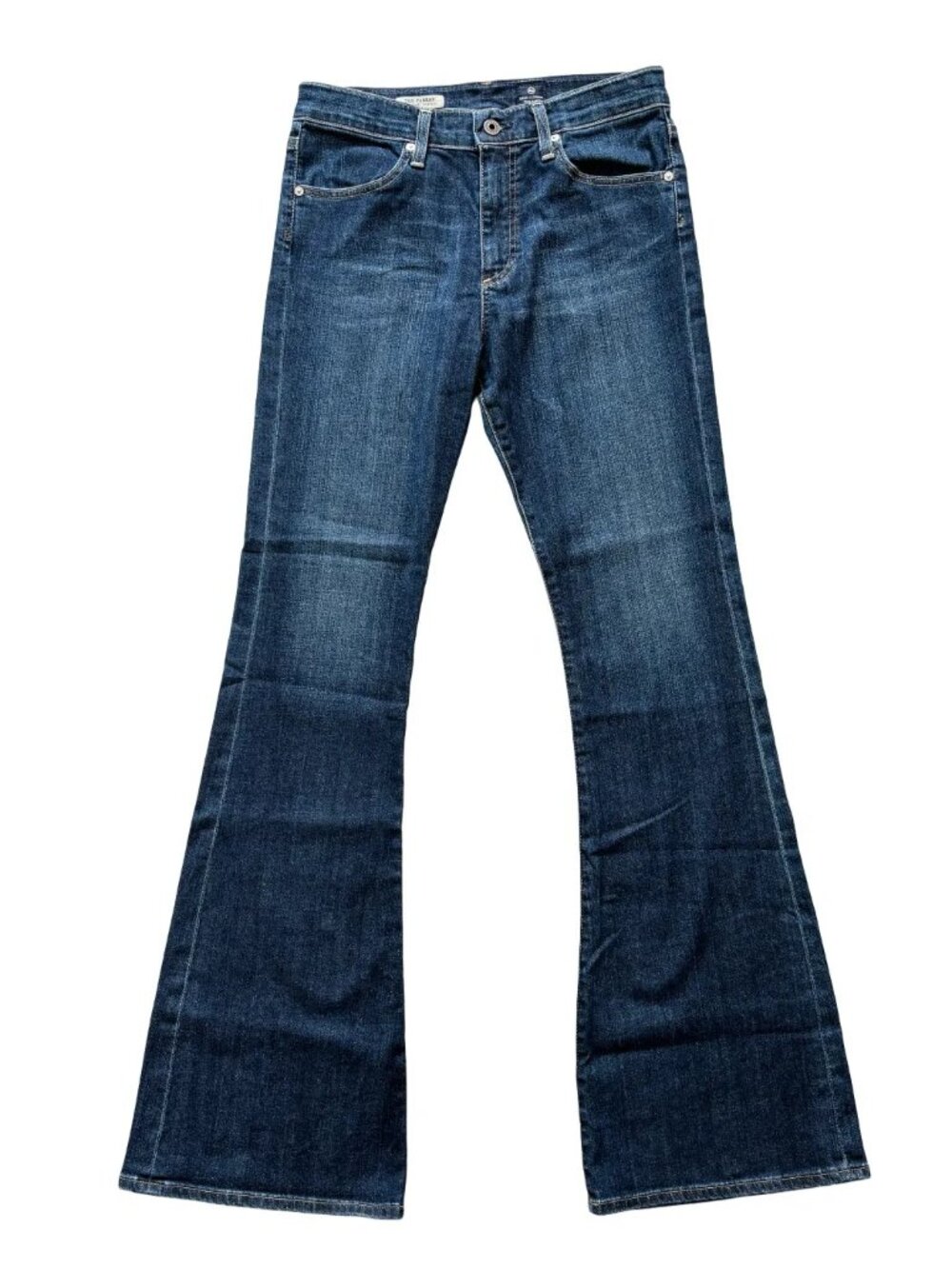 AG ADRIANO GOLDSCHMIED Farrah 70s Bell Bottom Jeans Dark Wash Tall girl SZ 31
